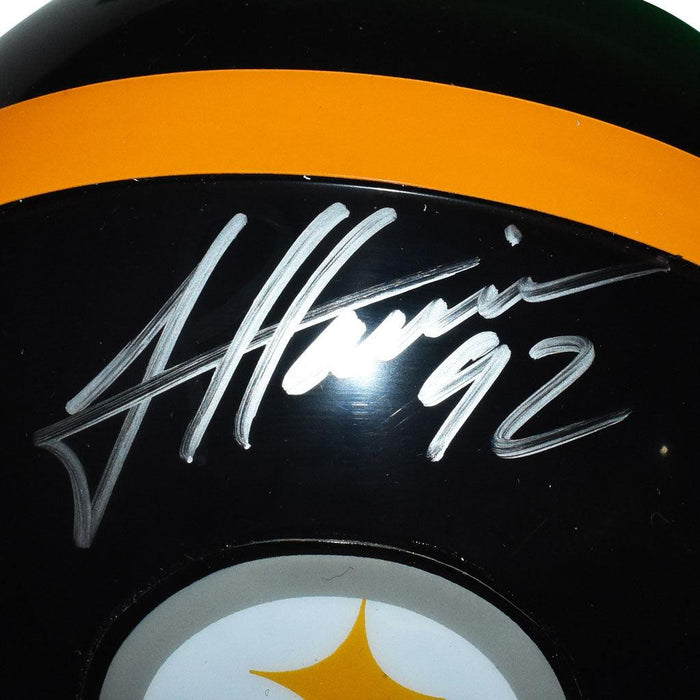 James Harrison Signed Pittsburgh Steelers Mini Replica Black Football Helmet (JSA) - RSA