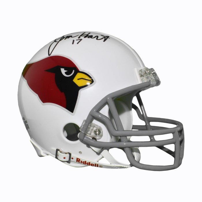 Jim Hart Signed Arizona Cardinals Mini Football Helmet (JSA) - RSA