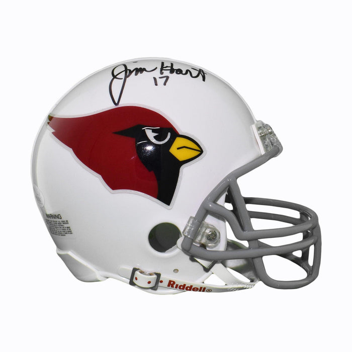 Jim Hart Signed Arizona Cardinals Mini Football Helmet (JSA) - RSA