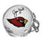 Jim Hart Signed Arizona Cardinals Mini Replica White Football Helmet (JSA) - RSA