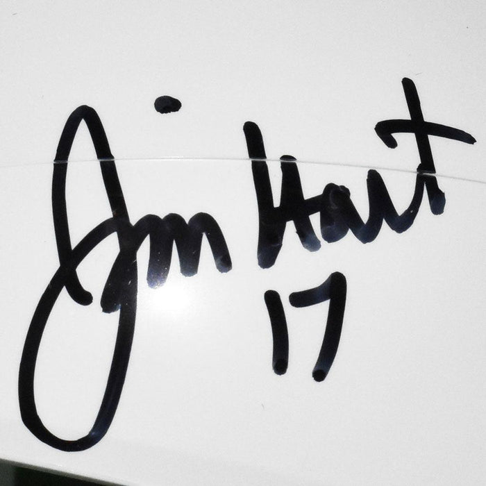 Jim Hart Signed Arizona Cardinals Speed Mini Replica White Football Helmet (JSA) - RSA