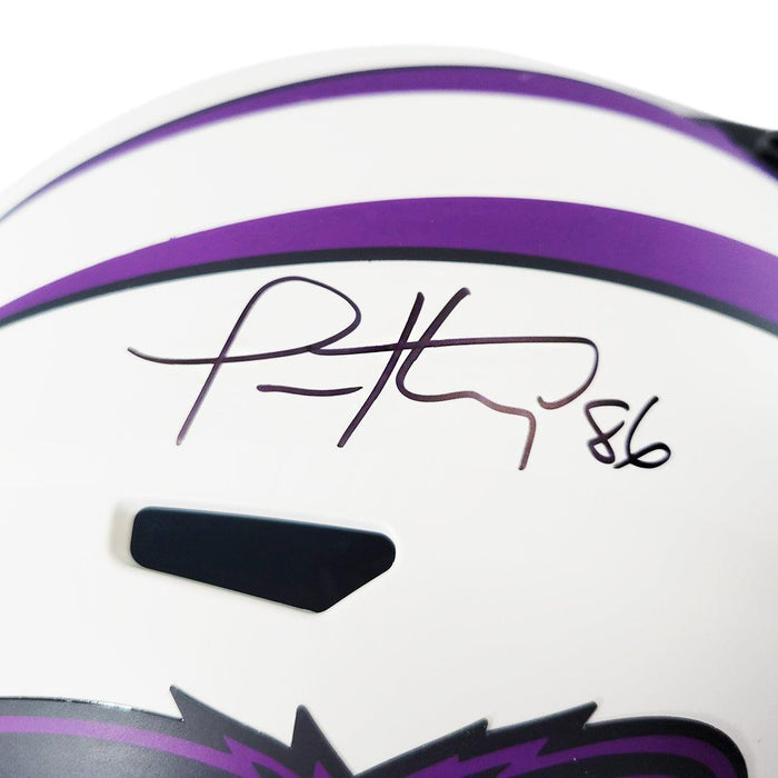 Todd Heap Signed Baltimore Ravens Lunar Eclipse Speed Full-Size Replica Football Helmet (JSA) - RSA