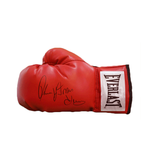 Thomas "Hitman" Hearns Autographed Boxing Glove Red JSA - RSA
