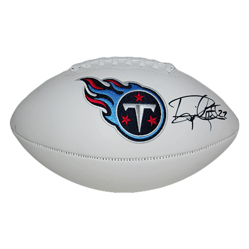 Derrick Henry Autographed Tennessee Titans Logo Football JSA - RSA