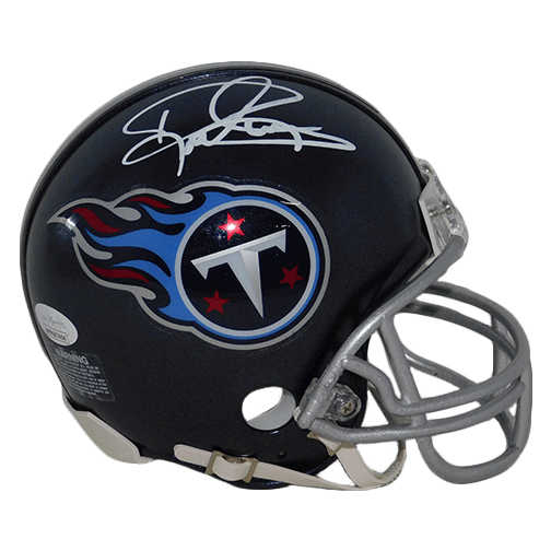Derrick Henry Autographed Tennessee Titans Blue Mini Football Helmet (JSA) - RSA