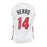 Tyler Herro Signed Miami White Basketball Jersey (JSA) - RSA