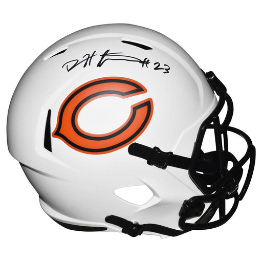 Devin Hester KR/PR GOAT Signed Chicago Bears Tribute Speed Mini Helmet JSA