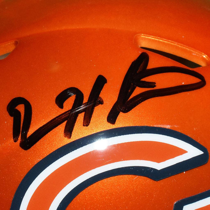 Devin Hester Signed Chicago Bears Flash Speed Mini Football Helmet (JSA) - RSA
