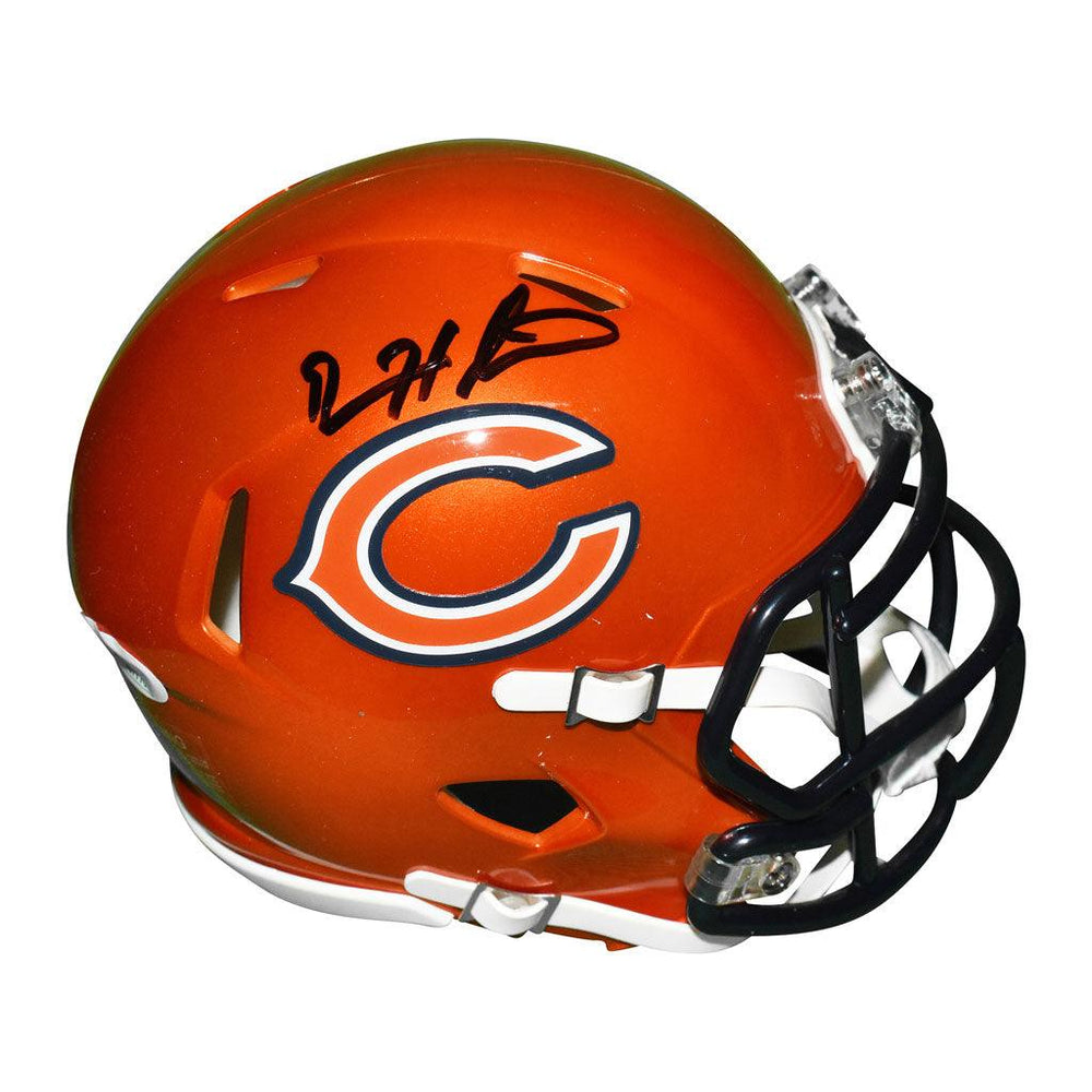 Devin Hester Signed Chicago Bears Flash Speed Mini Football Helmet (JSA) - RSA
