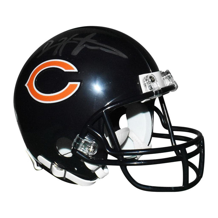 Devin Hester Signed Chicago Bears Mini Replica Blue Football Helmet (JSA) - RSA