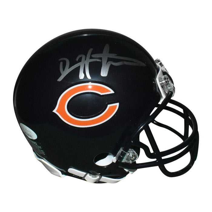 Devin Hester Signed Chicago Bears Mini Replica Blue Football Helmet (JSA) - RSA