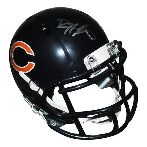 Devin Hester Signed Chicago Bears Speed Mini Replica Blue Football Helmet (JSA) - RSA