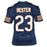 Devin Hester Signed Chicago Blue Football Jersey (JSA) - RSA