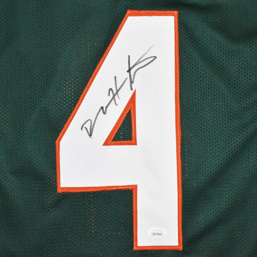 Devin Hester Signed Miami College Green Football Jersey (JSA) - RSA