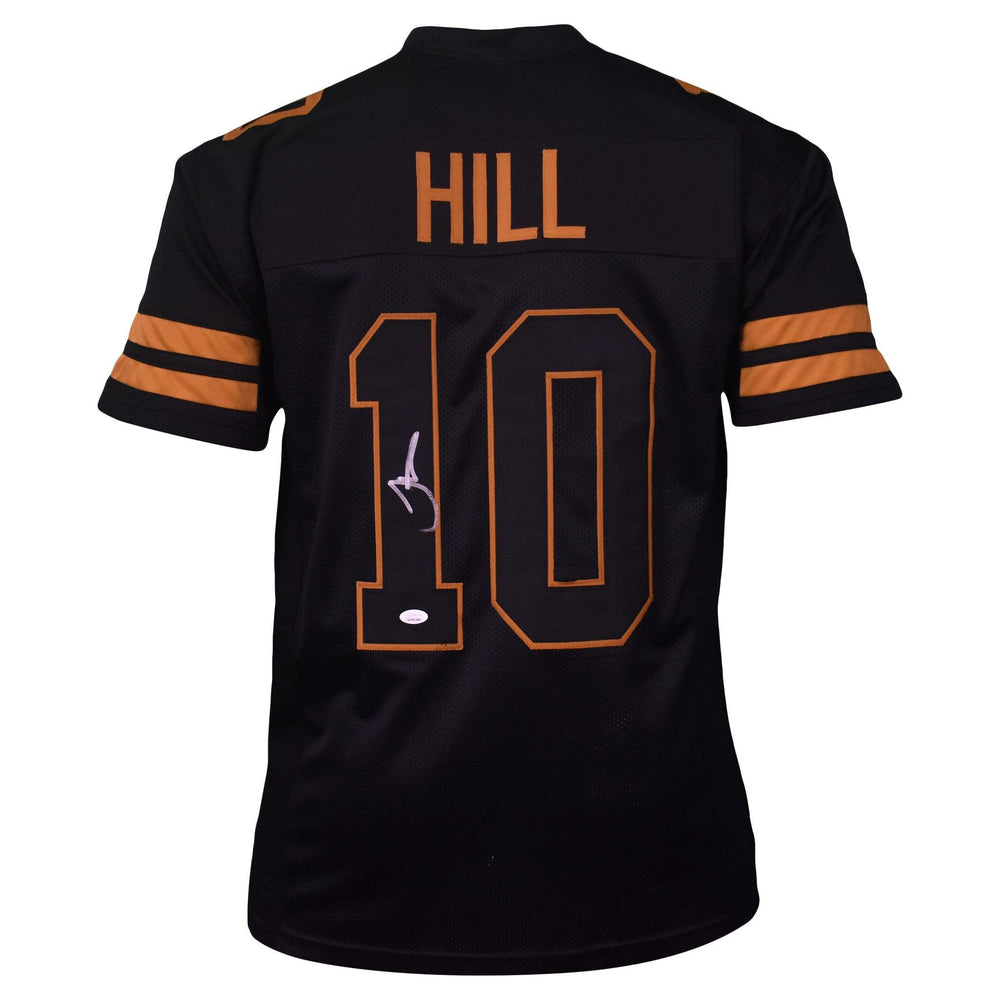 Tyreek Hill Signed Pro-Edition Black Gold Football Jersey (JSA)