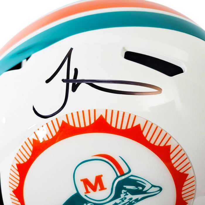 Tyreek Hill Signed Miami Dolphins Throwback Speed Full-Size Replica Football Helmet (Beckett) - RSA
