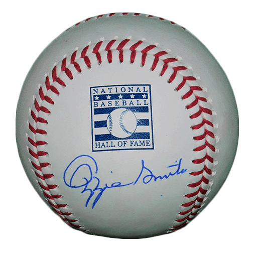 Ozzie Smith Autographed Official Major League HOF Logo Baseball (JSA) - RSA