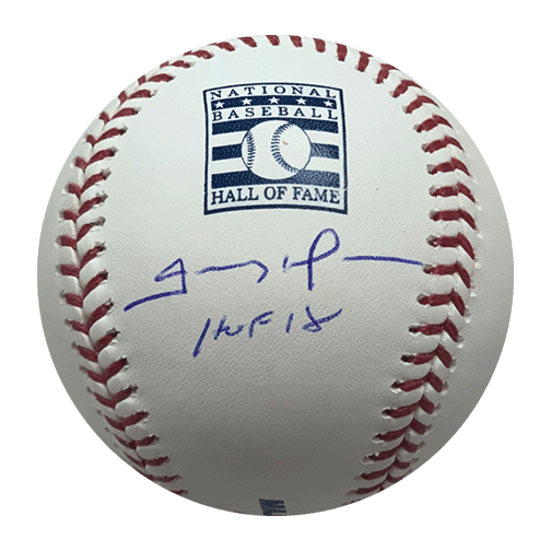 Trevor Hoffman Autographed Hall of Fame Logo Official Major League Baseball (JSA) HOF Inscription - RSA