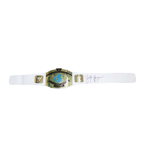 Hulk Hogan Autographed Championship Pro Wrestling Belt (JSA) White - RSA