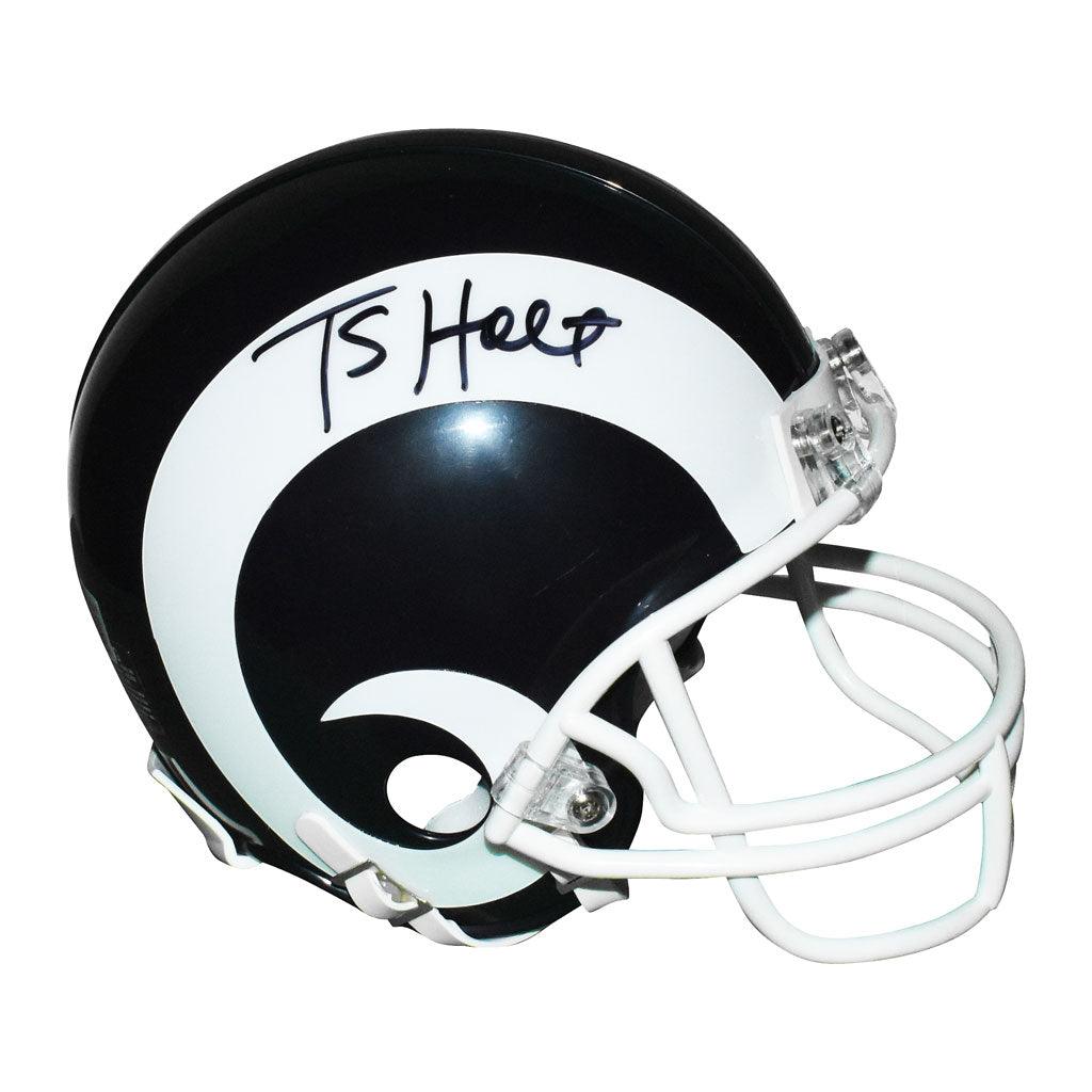 Torry Holt Signed Los Angeles Rams Mini 2017 Throwback Football Helmet ...