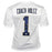 Lou Holtz Signed Notre White Coach Holtz Football Jersey (JSA) - RSA