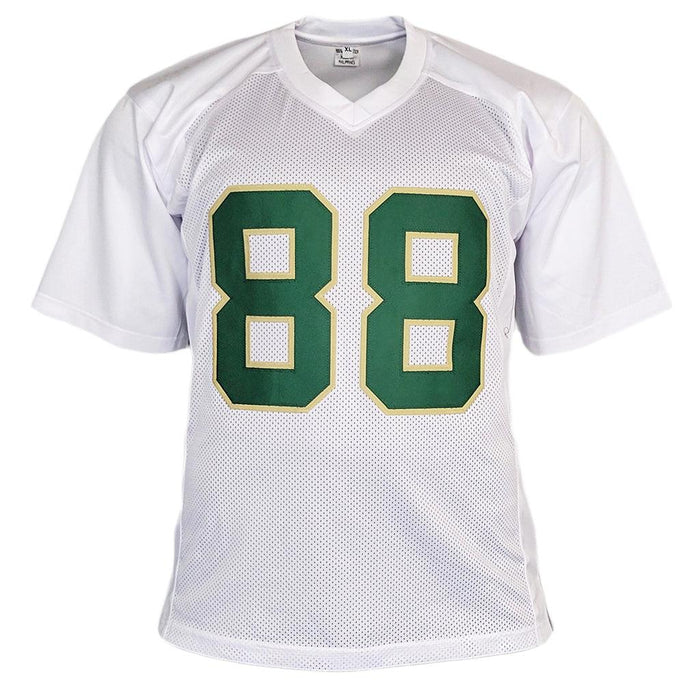 Lou Holtz Signed Notre Dame College White Nat'l Champs Football Jersey (JSA) - RSA