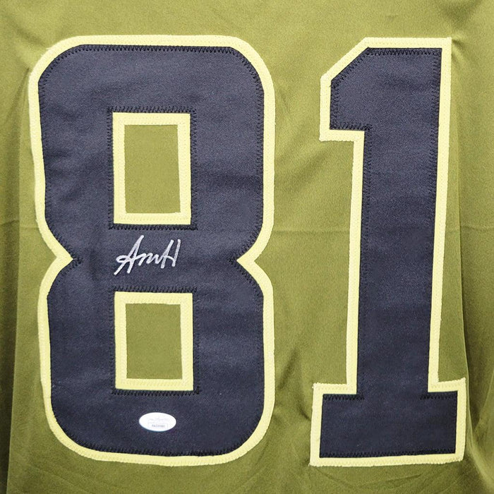 Austin Hooper Signed Tennessee Green Camo Football Jersey (JSA) - RSA