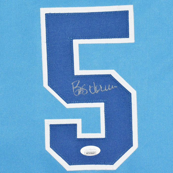 Bob Horner Signed Atlanta Light Blue Throwback Baseball Jersey (JSA) - RSA