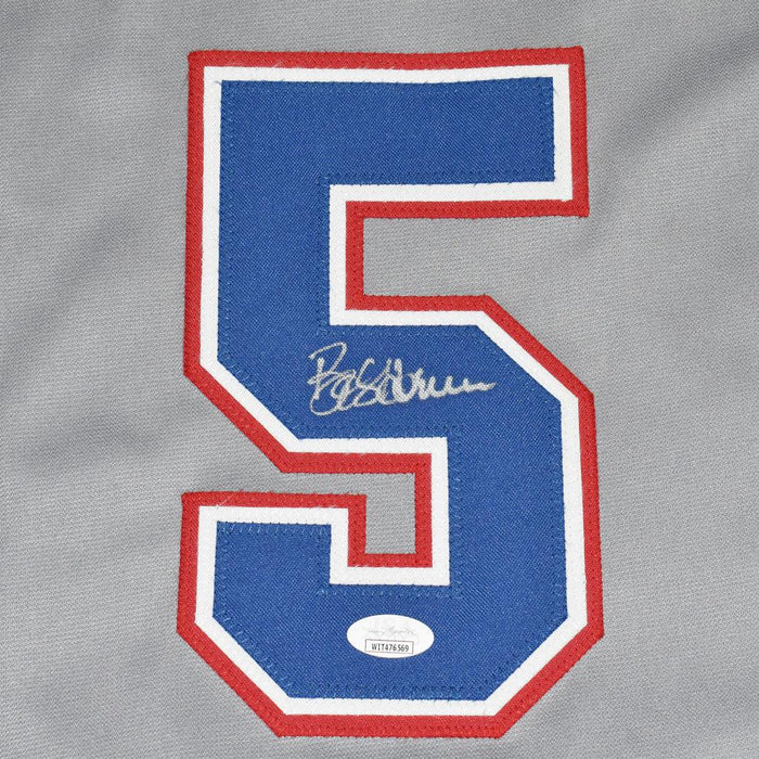 Bob Horner Signed Atlanta Grey Throwback Baseball Jersey (JSA) - RSA