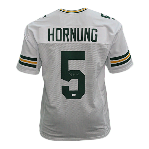 Paul Hornung Autographed Football pro style Jersey White (JSA) - RSA