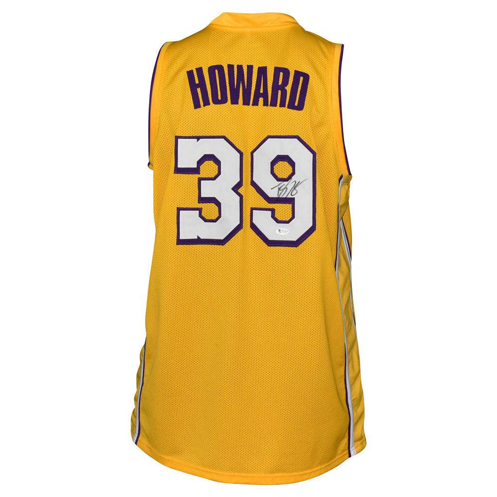 Dwight Howard Signed Los Angeles Pro Yellow Basketball Jersey (Beckett) - RSA
