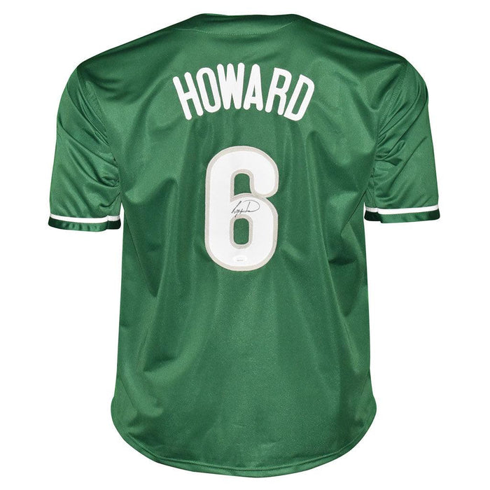 Ryan Howard Signed Philadelphia Green Baseball Jersey (JSA) - RSA