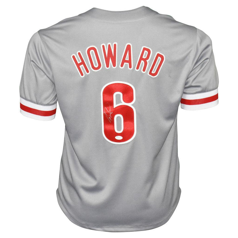 Ryan Howard Signed Philadelphia Grey Baseball Jersey (JSA) — RSA