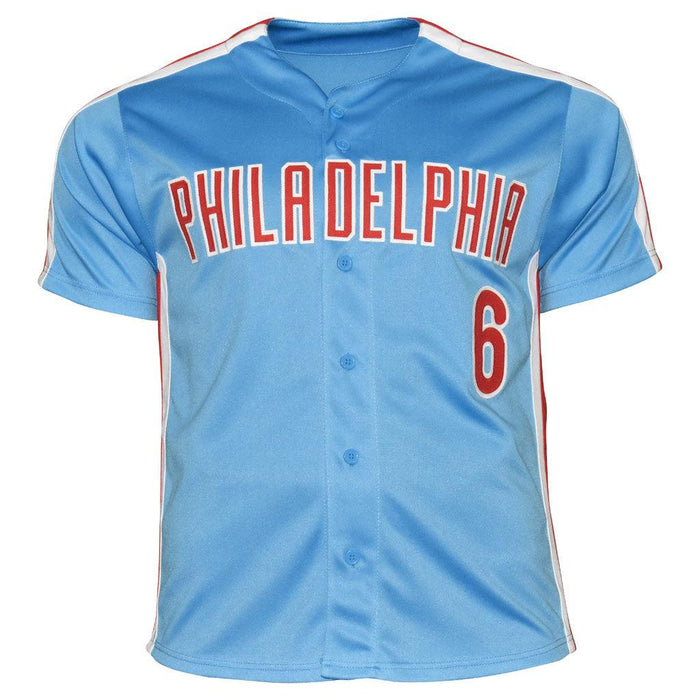 Ryan Howard Signed Philadelphia Blue Baseball Jersey (JSA) — RSA