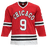 Bobby Hull Autographed Red Pro Style Hockey Jersey (JSA) with HOF Inscription - RSA