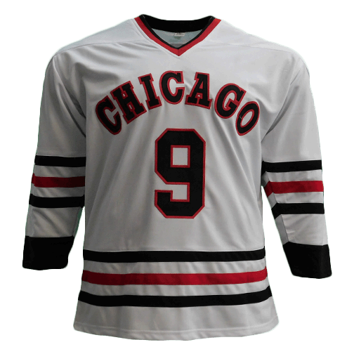 Bobby Hull Pro Style Throwback Autographed Chicago Hockey Jersey White (JSA) - RSA