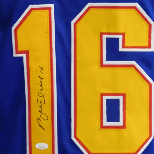 Brett Hull Autographed St. Louis Pro Style Hockey Jersey Blue (JSA) - RSA