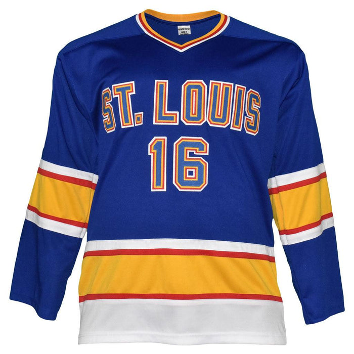 Brett Hull Autographed St Louis Custom Blue Hockey Jersey - BAS COA (B)