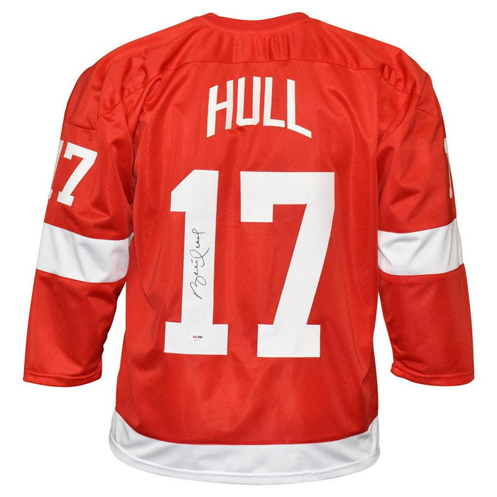 Brett Hull Signed Detroit Red Hockey Jersey (PSA) - RSA
