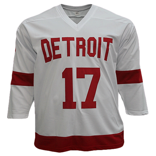 Brett Hull Autographed Pro Style Hockey Jersey White/Red (JSA) HOF Inscription - RSA