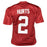 Jalen Hurts Signed College Red Football Jersey (JSA) - RSA
