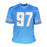 Aidan Hutchinson Signed Detroit Blue Football Jersey (Beckett) - RSA