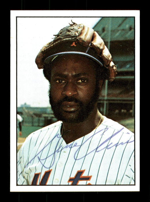 Gene Clines Autographed 1975 SSPC Card #17 New York Mets Regional Issue SKU #171420 - RSA