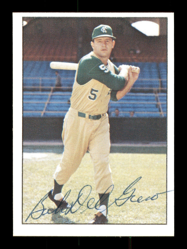 Bob Del Greco Autographed 1978 TCMA Card #259 Kansas City A's SKU #171458 - RSA