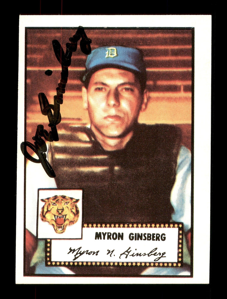 Myron "Joe" Ginsberg Autographed 1983 Topps 1952 Topps Reprint Card #192 Detroit Tigers SKU #171518 - RSA