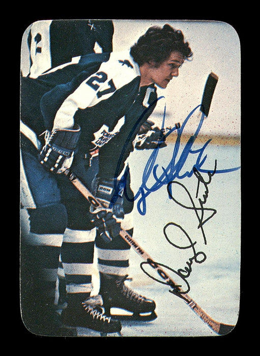 Darryl Sittler Autographed 1976-77 Topps Glossy Card #8 Toronto Maple Leafs SKU #183185 - RSA