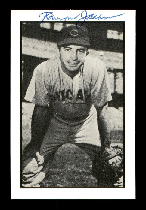 Ransom Randy Jackson Autographed 1983 Bowman 1953 Bowman Reprint Card #12 Chicago Cubs SKU #171631 - RSA