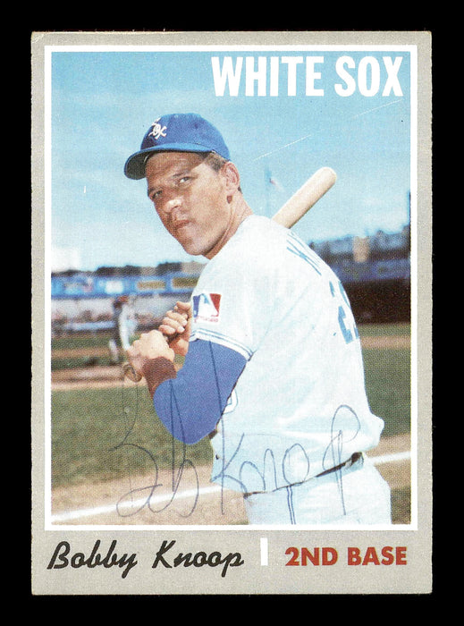 Bobby Knoop Autographed 1970 Topps Card #695 Chicago White Sox SKU #178676 - RSA