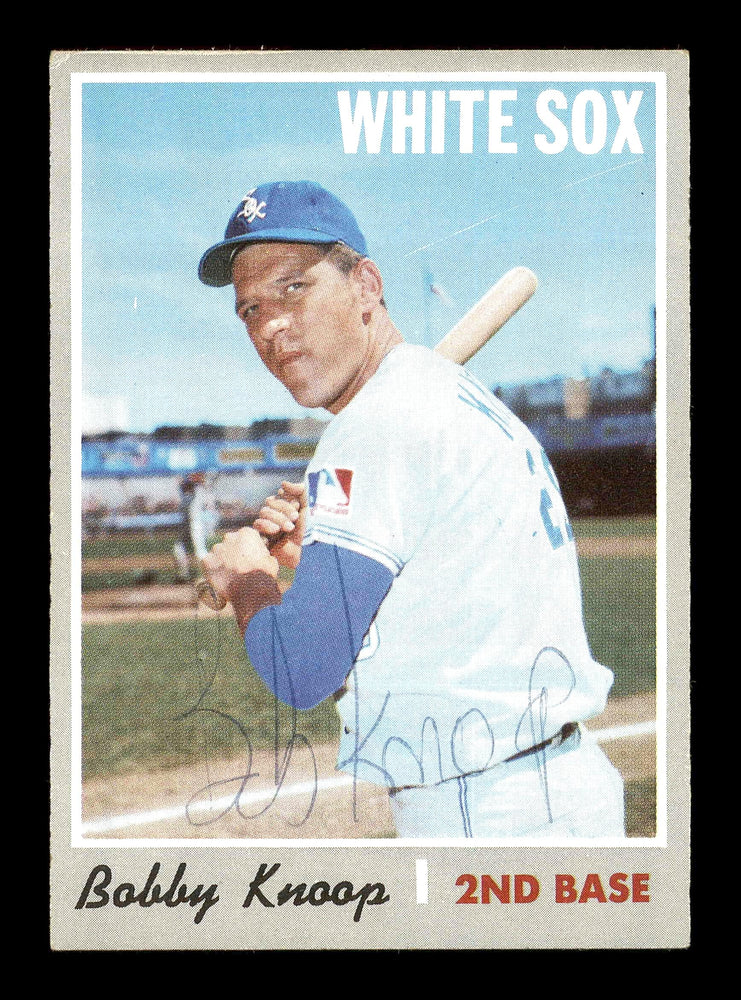 Bobby Knoop Autographed 1970 Topps Card #695 Chicago White Sox SKU #178676 - RSA