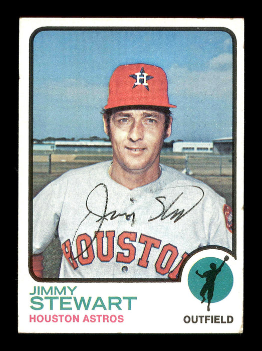 Jimmy Stewart Autographed 1973 Topps Card #351 Houston Astros SKU #178695 - RSA